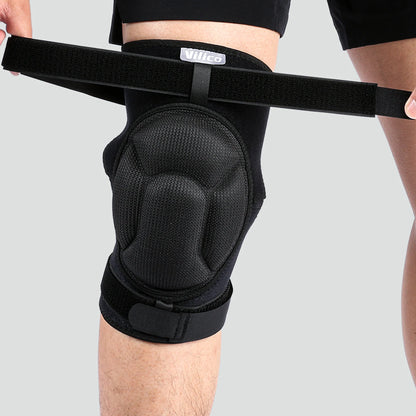 Thickened Anti-Collision Knee Pads - Elastic Pressure Strap Knee Brace for Volleyball, Extreme Sports & Protection