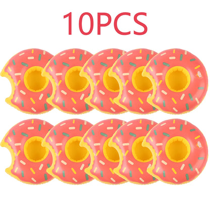 Inflatable Cup Holder Set - 5/10PCS Swimming Pool Drink Holders, Floating Beverage Coasters for Summer Pool Parties