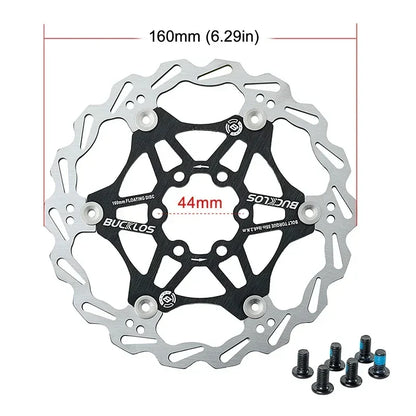 Floating Disc Brake Rotor - 160mm/180mm/203mm MTB & Road Bike - Ultralight Heat Dissipation Design