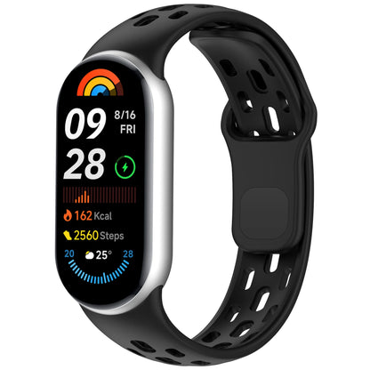 Sport Breathable Silicone Strap for Xiaomi Mi Band 10/9/8 - Replacement Wristband Bracelet Belt Accessory