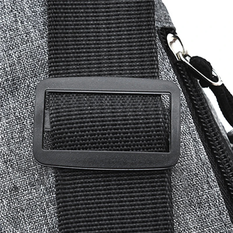 Men's Waterproof Canvas Crossbody Bag - Korean Style Outdoor Sports Waist Pack with Multiple Carry Options