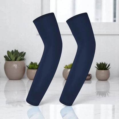 Children's Ice Silk Cooling Arm Sleeves - Quick-Dry UV Protection Cycling Arm Guards for Girls Outdoor Sports (1 Pair)