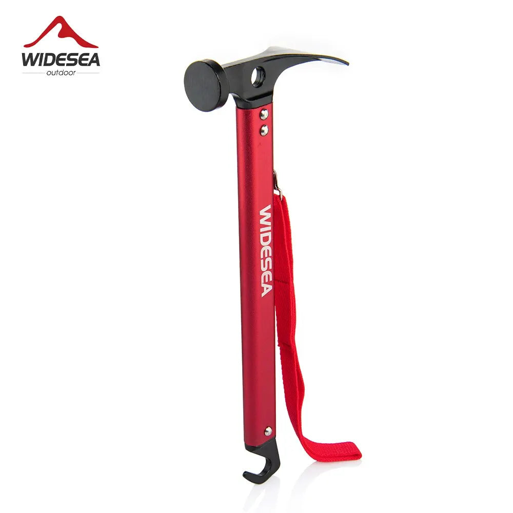 Stainless Steel Camping Hammer with Copper Accents - Tent Stake Mallet & Puller for Mountaineering Hiking Outdoor Adventures