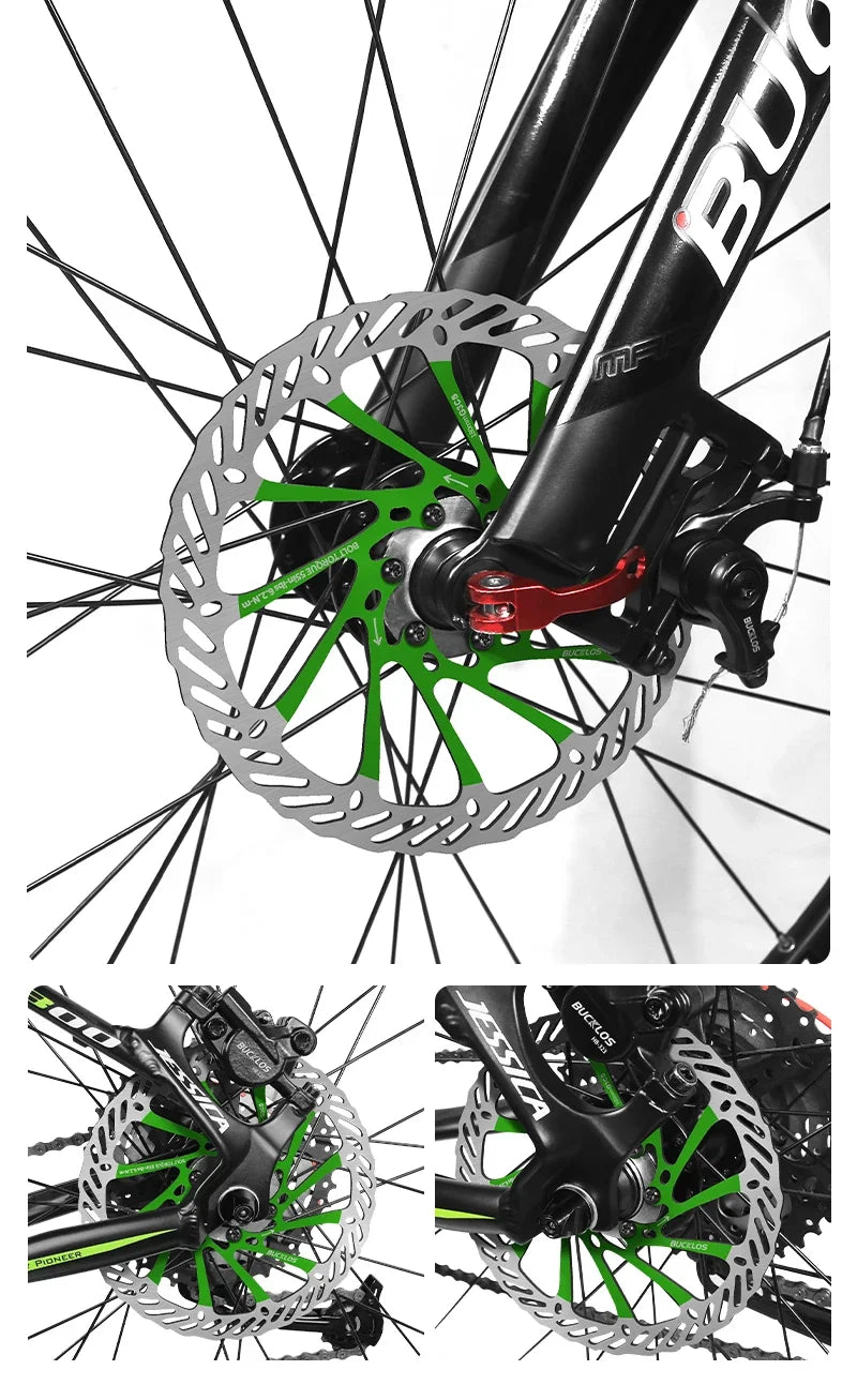 Ultralight Hydraulic Disc Brake Rotor 160/180/203mm - Mountain & Road Bike Compatible with Free Mounting Bolts