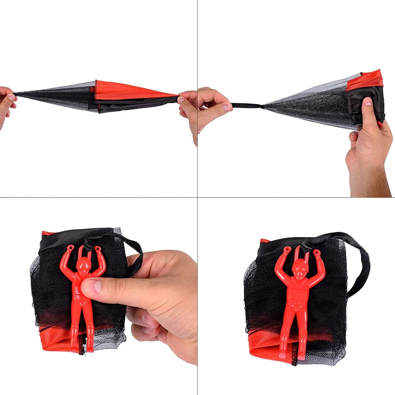 Parachute Toys for Kids - Tangle Free Outdoor Flying Parachute Men - Unique Boy Girl Gift