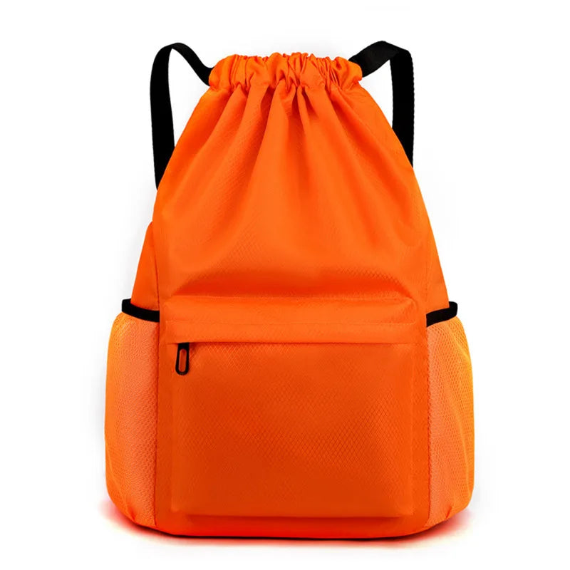 Large Capacity Drawstring Backpack - Sports String Bag for Gym, Swim & Beach - Women & Men