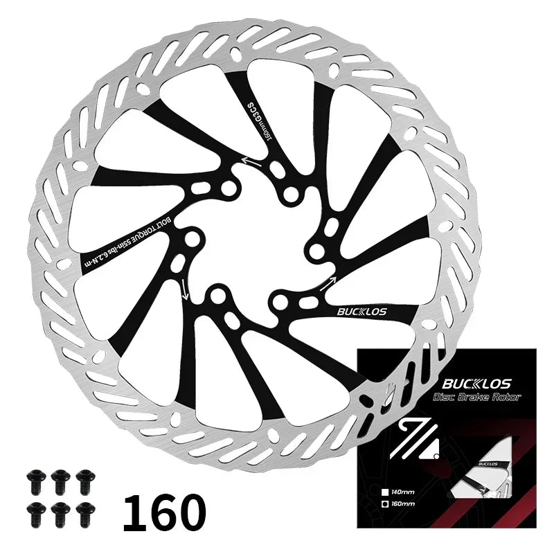 Ultralight Hydraulic Disc Brake Rotor 160/180/203mm - Mountain & Road Bike Compatible with Free Mounting Bolts