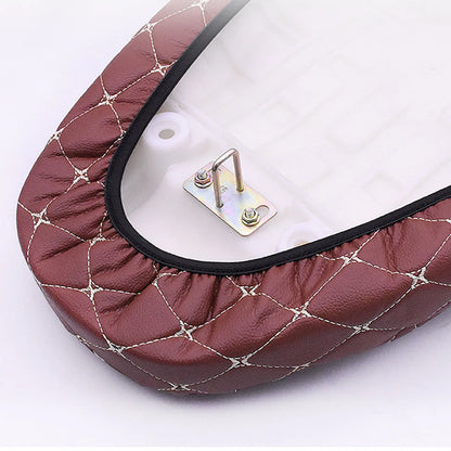 Breathable 3D Mesh Motorcycle Seat Cover - Waterproof Anti-Skid PU Leather Cushion Protector for Scooters