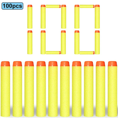 Soft EVA Foam Darts 7.2cm - 100 Pack Refill Bullets for Toy Blasters