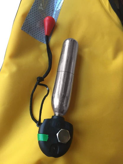 33g Refillable CO2 Cartridge - Multi-Purpose Gas Cylinder for Athletic Equipment & Emergency Gear