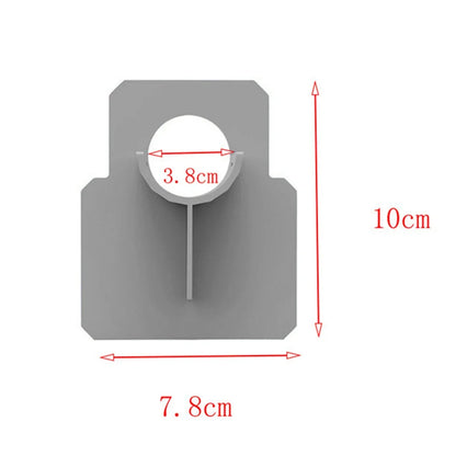Swimming Pool Hose Support Bracket Set (1-2 Pieces) - Universal Pipe Holder for Intex Above Ground Pools with Tie Clamp Mount - Compatible with 30-38mm Hose Outlets
