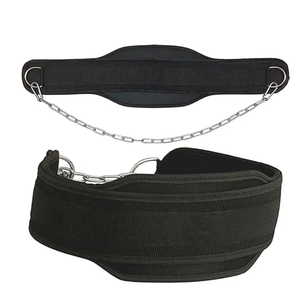 Professional Weighted Dip Belt - Neoprene Training Belt with Heavy-Duty Chain for Pull-ups & Strength Training