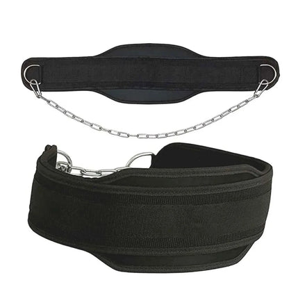 Professional Weighted Dip Belt - Neoprene Training Belt with Heavy-Duty Chain for Pull-ups & Strength Training