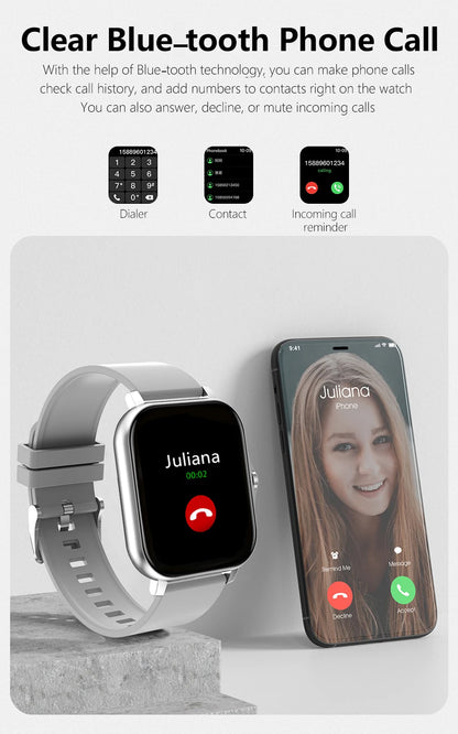 Sport Smart Watch - 1.83" Fitness Tracker with Bluetooth Call, Heart Rate Monitor, GPS & Health Tracking (Men & Women)
