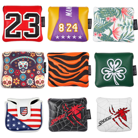 Square Mallet Putter Cover Golf Headcover For TaylorMade Spider X Copper Spider Tour Magnet Hot