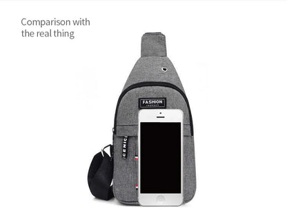 Large Capacity Waterproof Fanny Pack for Men - Adjustable Strap for Travel, Running, Hiking, and Cycling Adventures