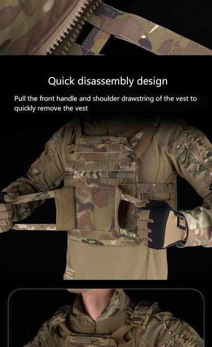 Tactical Sport Vest 2.0 - Breathable Adjustable Quick Release Nylon Carrier for Airsoft, Paintball & Outdoor Training