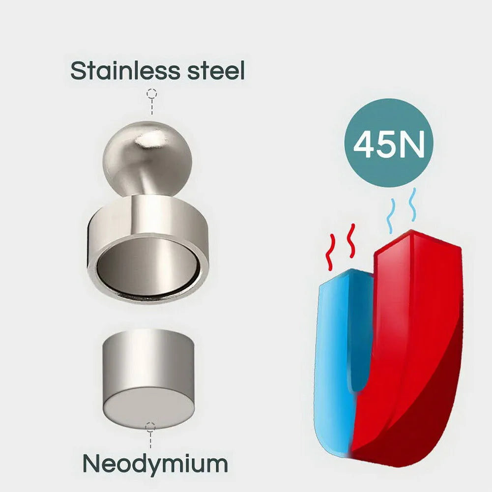 Neodymium Magnetic Push Pins - N48 Super Strong Cone Magnets for Boards, Fridge & Organization (10/20 Pack)