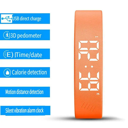 LED Digital Smart Band - Waterproof Fitness Tracker with Pedometer, Activity Monitor & Vibration Alarm