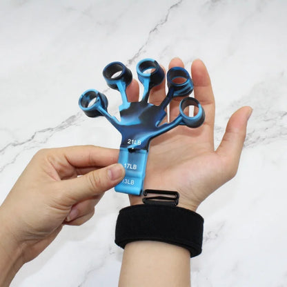 Finger Exerciser & Hand Strengthener - 6 Resistance Levels for Guitar Training, Rehabilitation & Recovery
