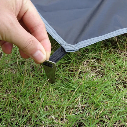 Ultralight Portable Waterproof Camping Mat - Large Travel Mattress with Pegs for Outdoor Picnic, Beach & Tent Use