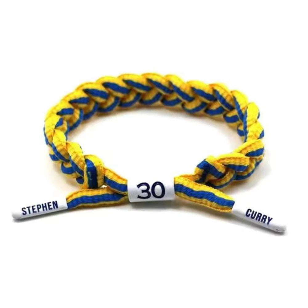 Basketball Star Braided Bracelet Sport Wristband Basketball Rope Pull Type Bracelet Gift for Men Boy Friend Fans
