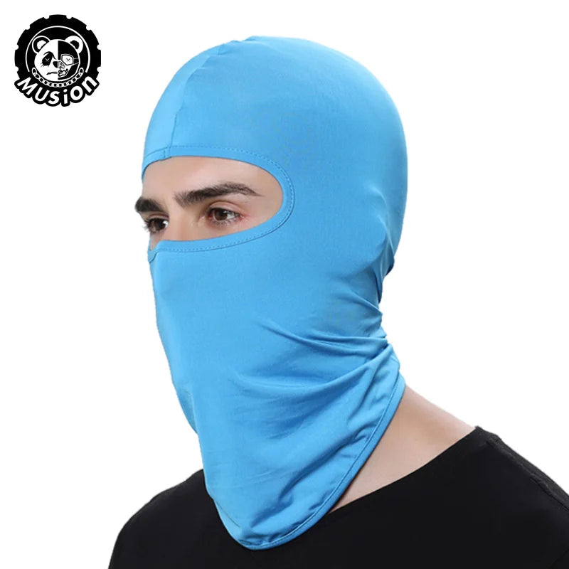 Breathable Mesh Motorcycle Balaclava - Full Face Sun Protection Mask for Cycling, Airsoft & Bicycle
