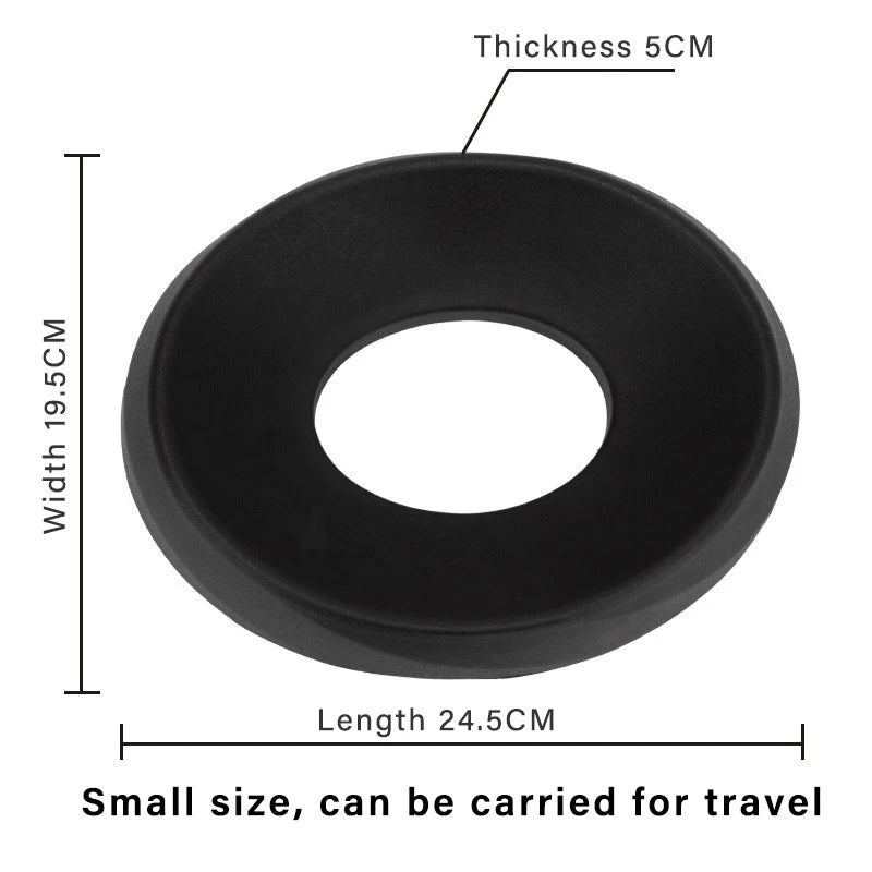 SOMAN Portable Motorcycle Helmet Stand - Donut Ring Support Pad - Scratch-Resistant Anti-Skid Protection