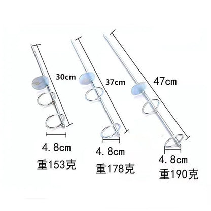 Professional Fishing Rod Holder - 30/40cm Double Ring Single Fork Bank Bracket for Outdoor Fishing