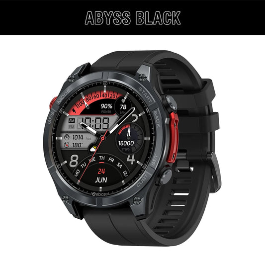 Zeblaze Stratos 4 GPS Smartwatch - 1.43'' AMOLED Screen with Compass, Barometric Altimeter, Flashlight & Voice Calling