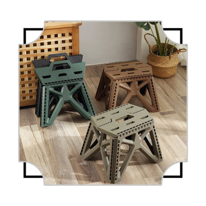 Portable Folding Camping Stool - High Load Bearing Outdoor Chair for Fishing, Beach & Camping
