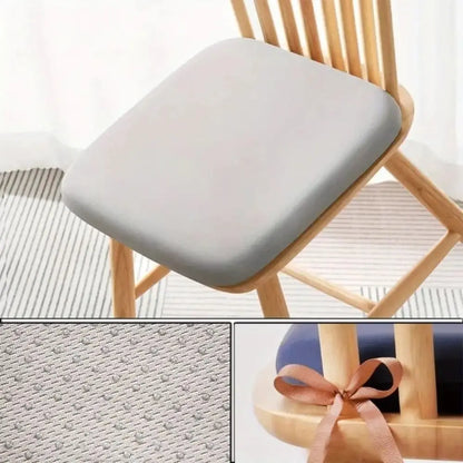 Elastic Memory Foam Seat Cushion - Soft Bounce-Back Design with Breathable Cover - Removable Washable Pad for Office & Long Sitting