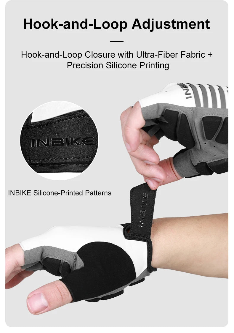 Half-Finger Gel Cycling Gloves - Shockproof Padded Sport Gloves for Men & Women