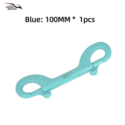KEEP DIVING 316 Stainless Steel Double-Ended Scuba Diving Hook - BCD Equipment Accessory with Quick Draw Snap Bolt Kit (1 Piece)