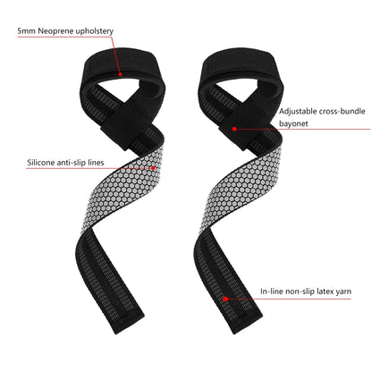 Weight Lifting Wrist Straps - Strength Training & Exercise