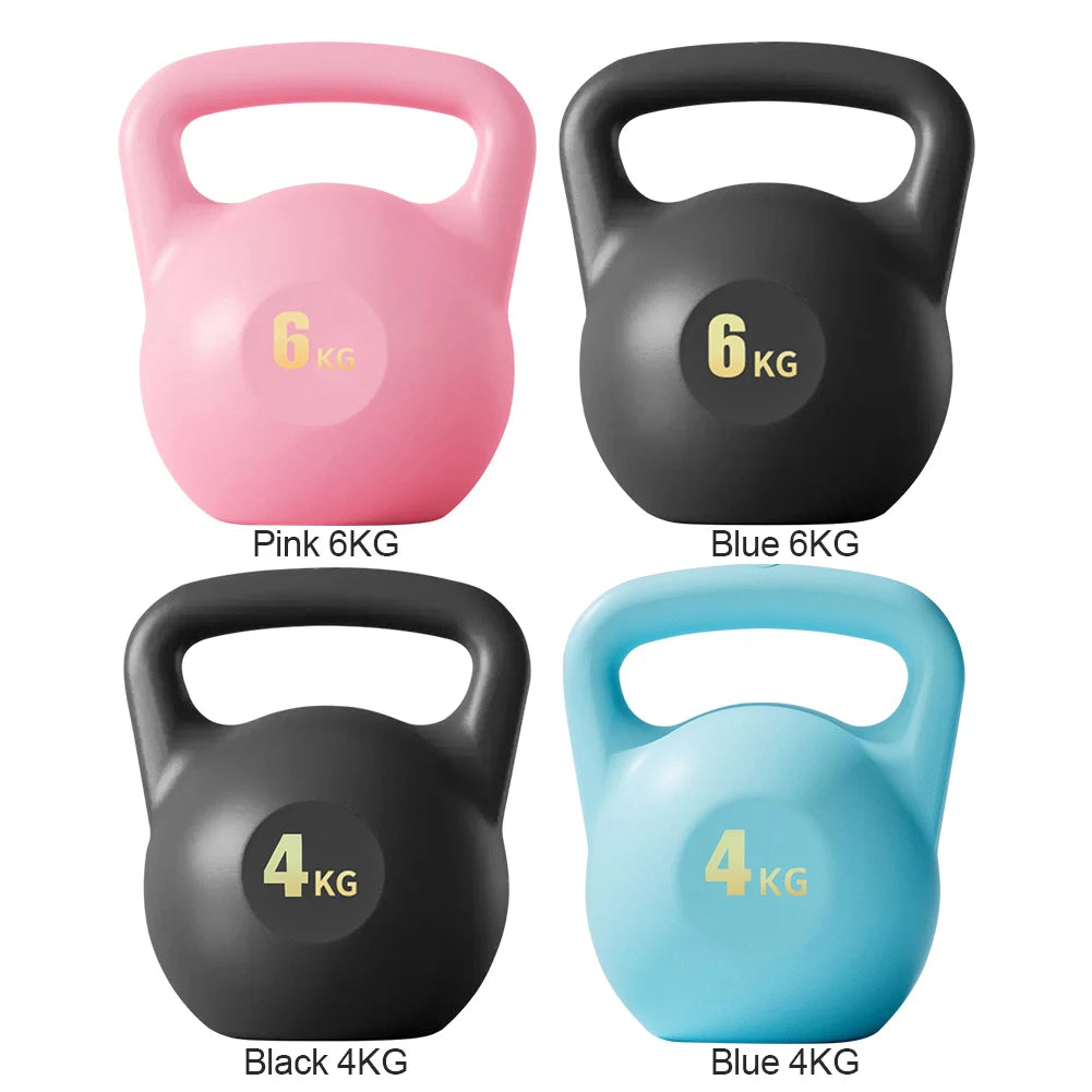 Water-Filled Soft Kettlebell 4/6KG - Anti-Slip Grip Hand Weight for Home Workouts & Muscle Training