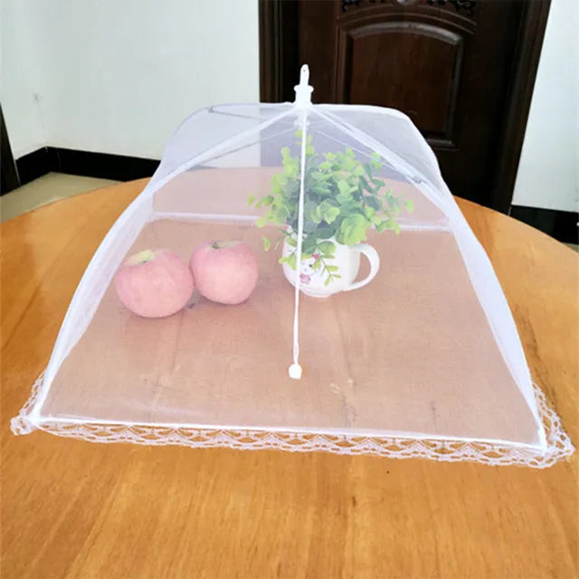 Pop-Up Mesh Food Cover - Collapsible Insect Protection Tent for Outdoor Dining