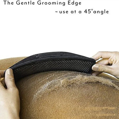 Equestrian Horse Grooming Massage Brush - Professional Body Cleaning & Hair Finishing Tool