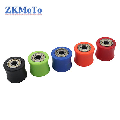 Chain Roller Tensioner Pulley Wheel Guide - 8mm/10mm - Compatible with XR CR CRF 125 250 450 Pit Pro Dirt Bike Motocross