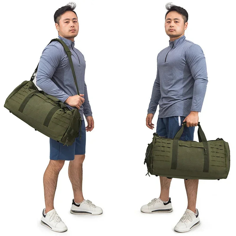 40L Tactical Duffel Bag - Multi-Sport Gym and Travel Bag with MOLLE System