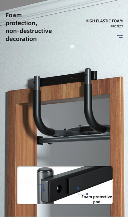 Portable Pull-Up Bar - Lifting and Grip Strength Trainer for Home and Gym Fitness Workouts