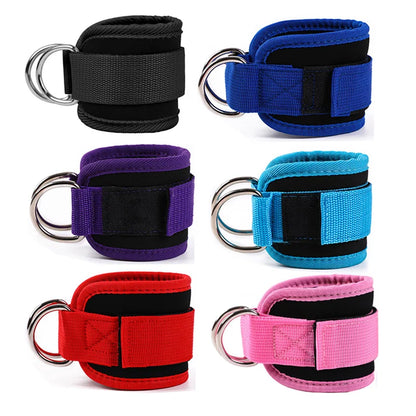 Professional Cable Ankle Straps - Double D-Ring Ankle Cuffs for Gym Workouts