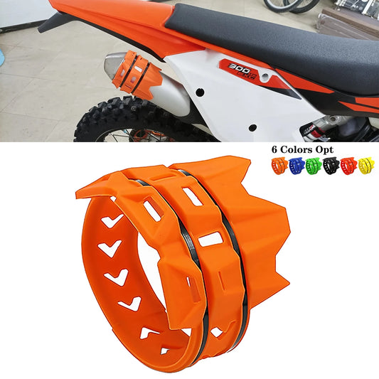 Motorcycle Exhaust Muffler Protector Guard - Universal Cover for KTM SX EXC Motocross Dirt Pit Bikes
