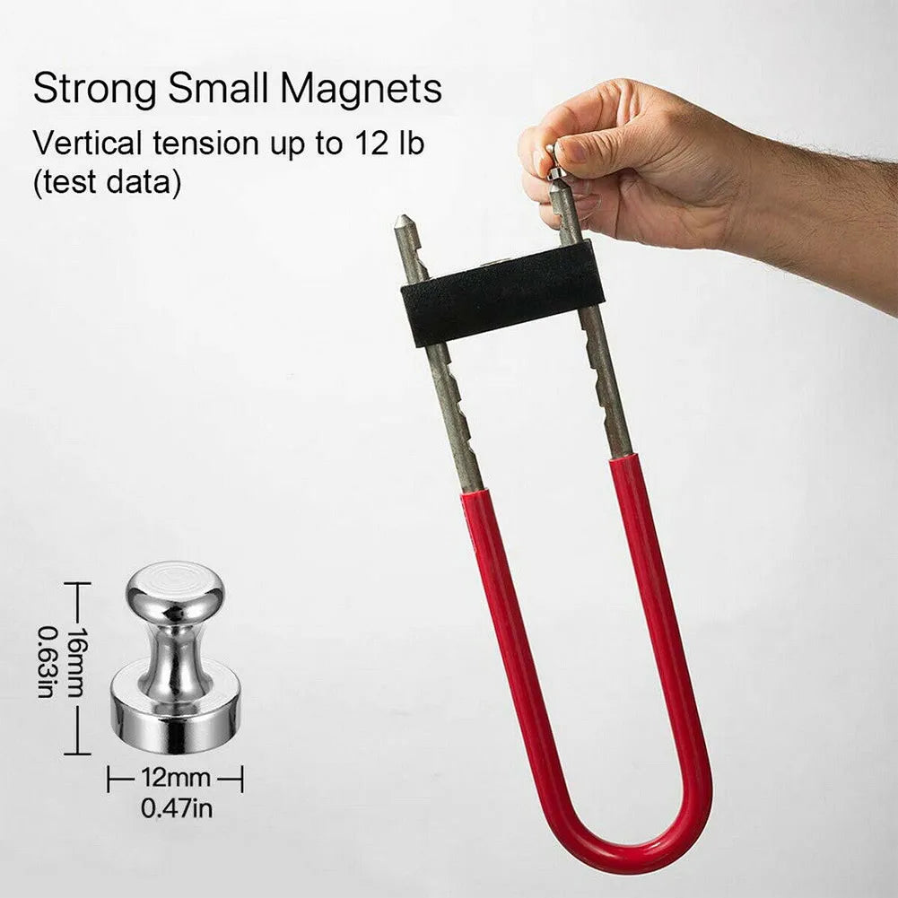 Neodymium Magnetic Push Pins - N48 Super Strong Cone Magnets for Boards, Fridge & Organization (10/20 Pack)