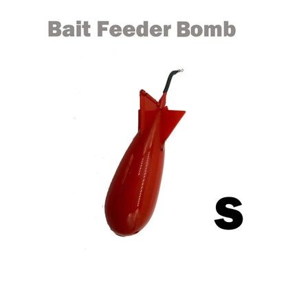 TOLU Rocket Feeder Set - Large & Small Spod Bomb Float Fishing Lure with Bait Holder - 2-Size Pellet Rocket Feeders for Precision Positioning