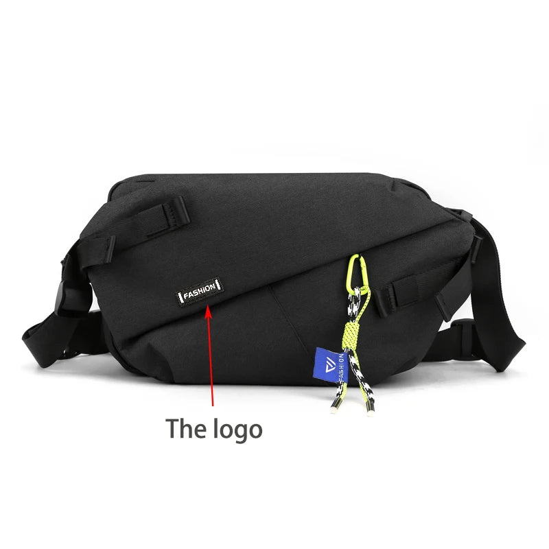Premium Nylon Waist Pack - Unisex Crossbody Chest Bag for Outdoor & Travel