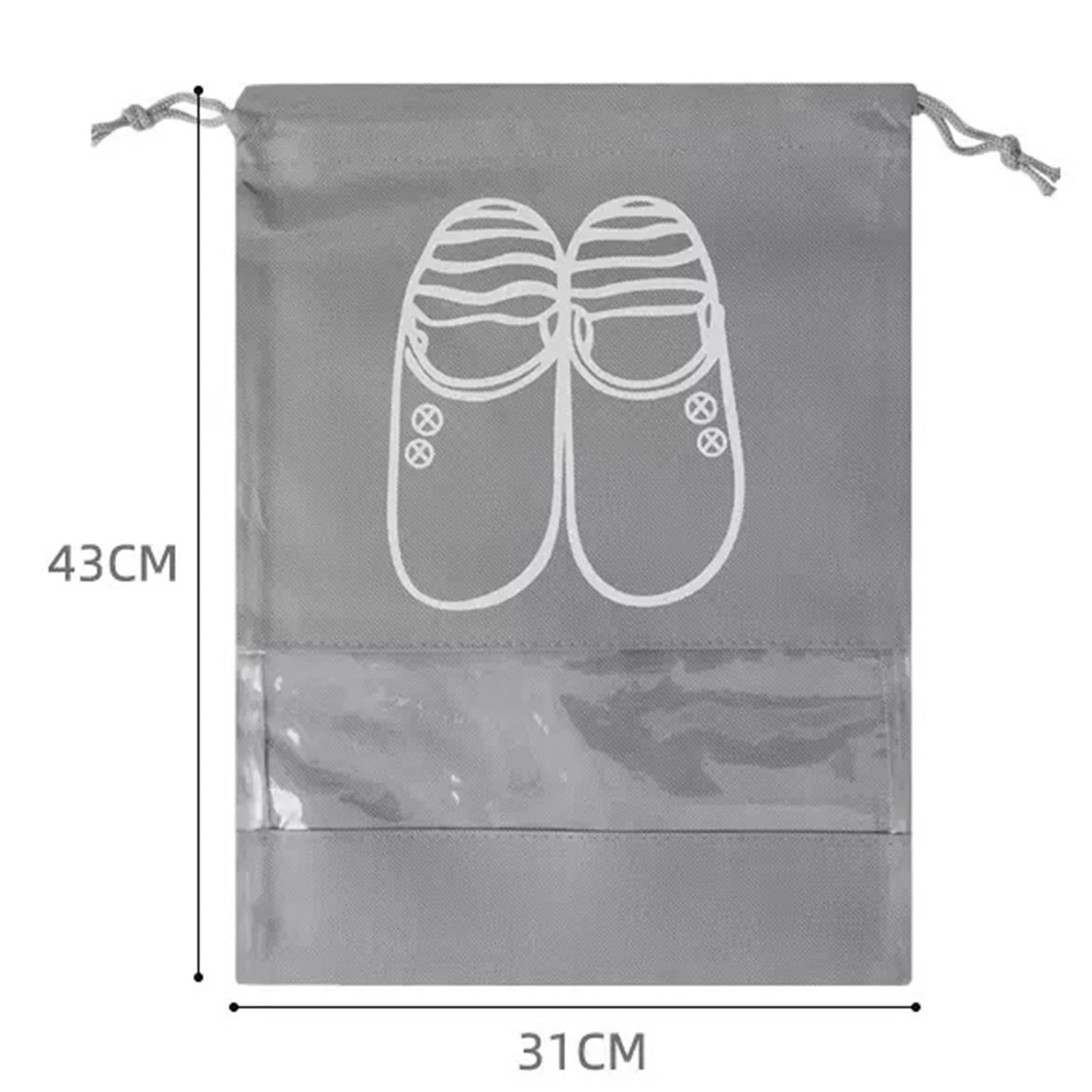 Waterproof Nylon Drawstring Storage Bag - Multi-Purpose Travel & Sports Organizer Pouch