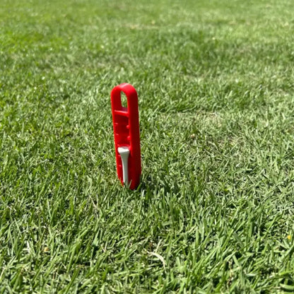 Adjustable Golf Tee Height Regulator - Portable Tee Stand with 20-70mm Precision Positioning - Essential Golf Training Tool