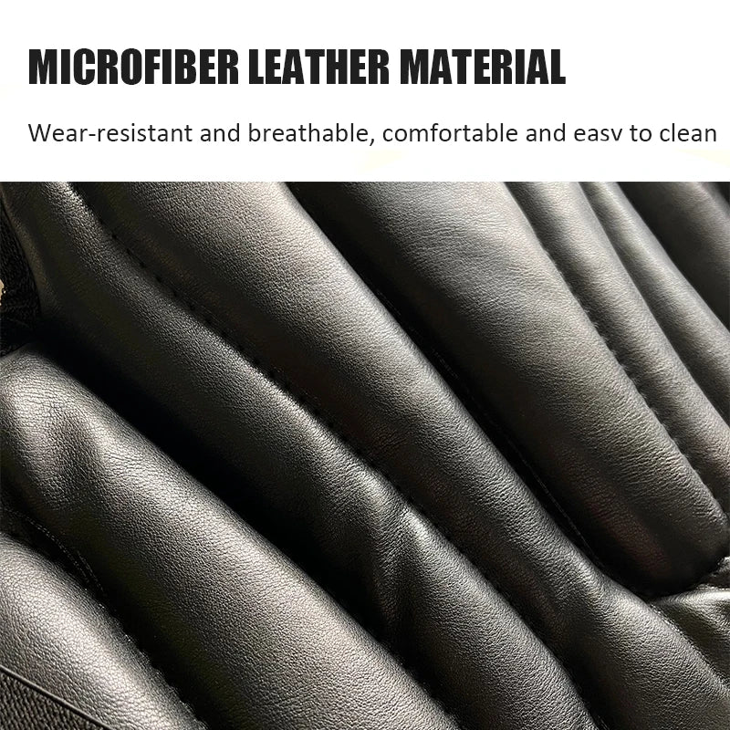 Western Equestrian Saddle Pad - Artificial Leather Shock-Absorbing Soft Seat Cushion for Horse Riding & Motorcycles