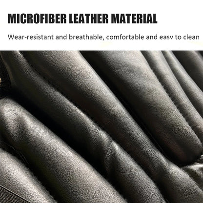 Western Equestrian Saddle Pad - Artificial Leather Shock-Absorbing Soft Seat Cushion for Horse Riding & Motorcycles